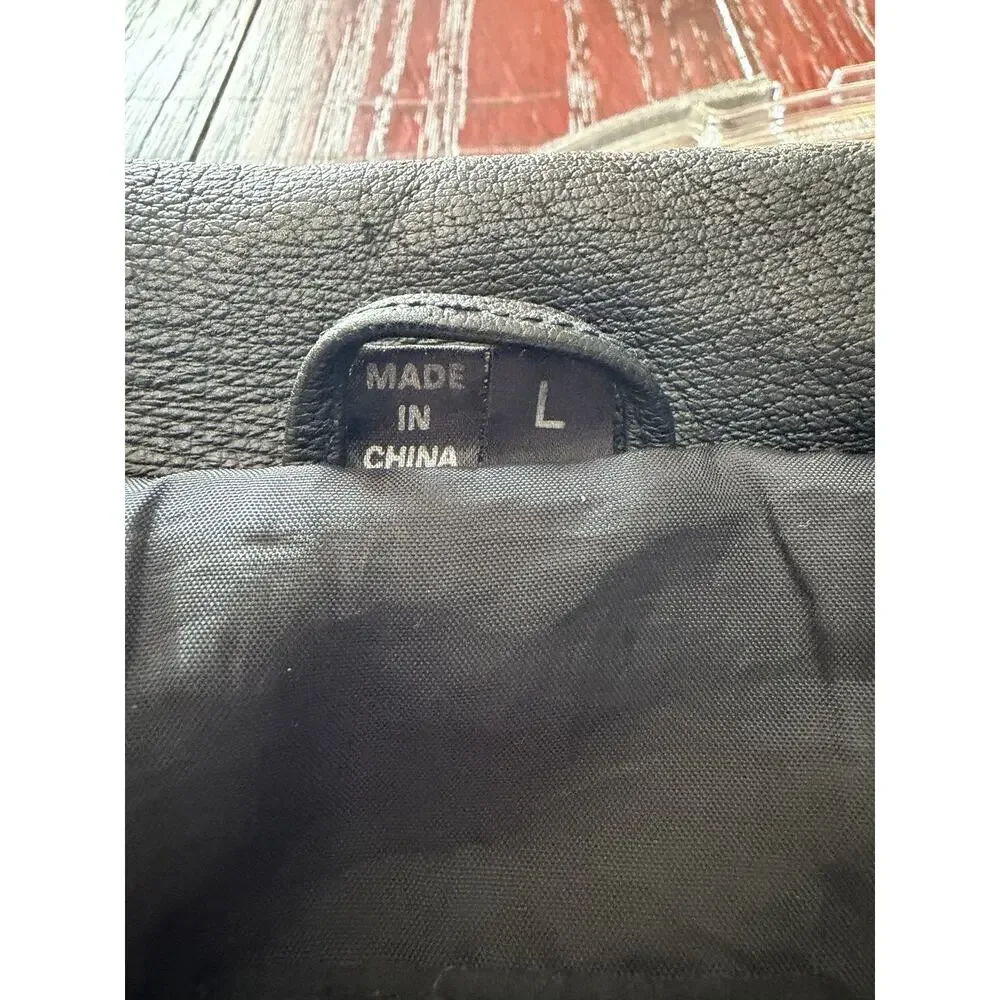 Black Leather Jacket by Duncan Row this vintage